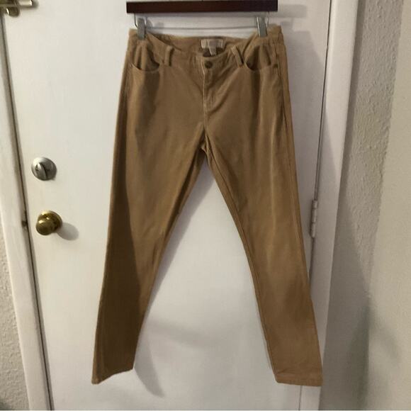 MICHAEL Michael Kors Tan Corduroy Women's Pants Size 4 FLAWS Academia Casual - Picture 1 of 12